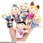 YOYOSTORE 6 Pcs Family Finger Puppets Play Game Plush Cloth Baby Kids Soft Toys Handmade  B07D4CW3Q5